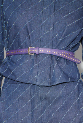 Leather Belt, Deep Purple from ODEEH 