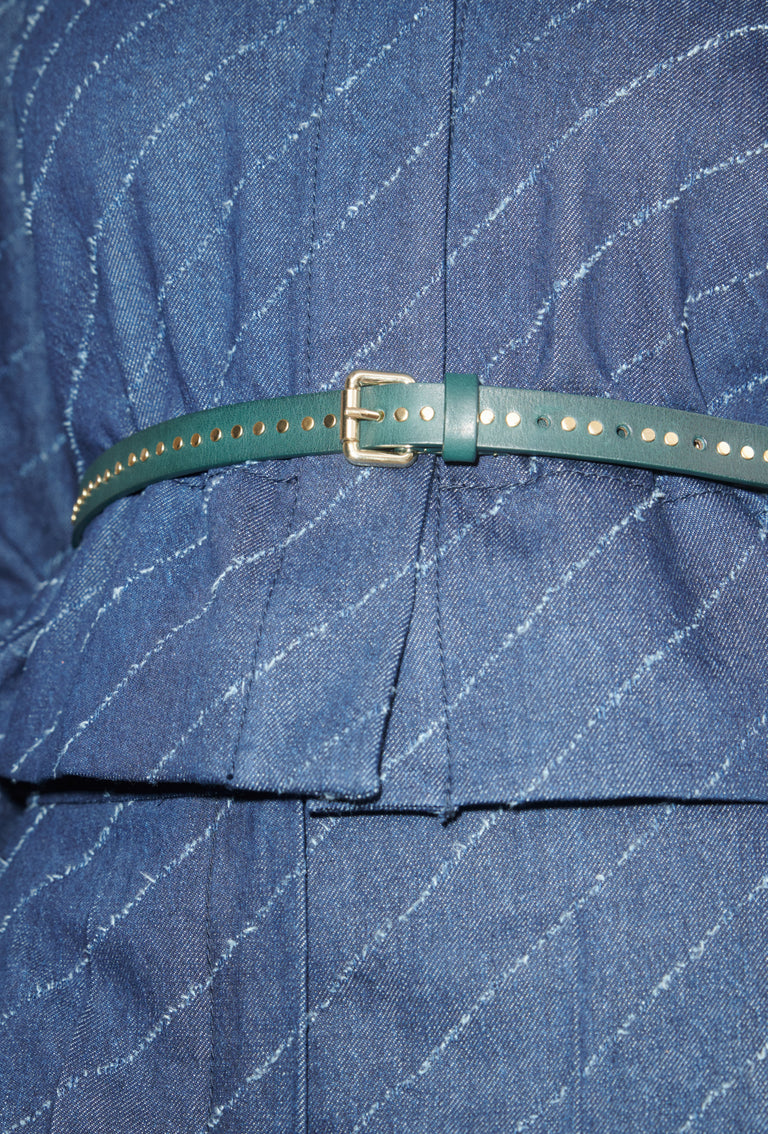 Odeeh Leather Belt, Night Forest