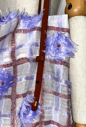 Filcoupé Check Shopper, Periwinkle Blue from ODEEH 