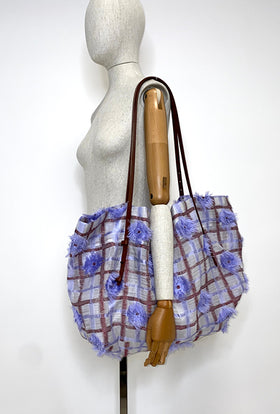 Filcoupé Check Shopper, Periwinkle Blue from ODEEH 