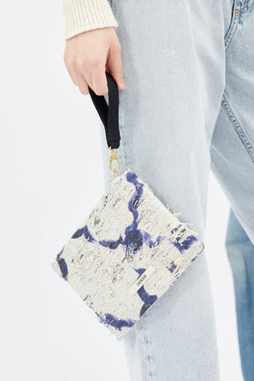 Painted Arabesque Zipper Bag, Pigment from ODEEH 