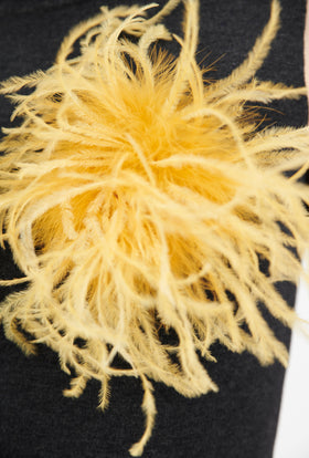 Feather Brosche, Jade Yellow from ODEEH 