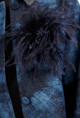Feather Brosche, Marine from ODEEH 