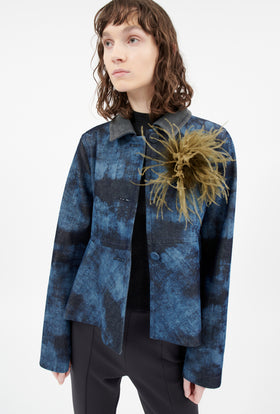 Feather Brosche, Khaki from ODEEH 