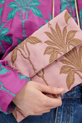 Matelassè Palms Tasche, Rosequartz from ODEEH 
