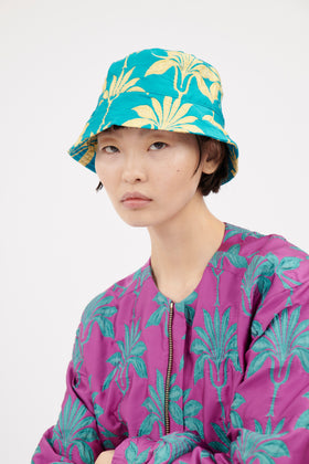 Matelassè Palms Hut, Bright Emerald from ODEEH 