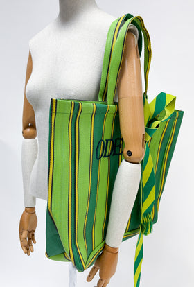 ODEEH Stripe Shopper, May Green from ODEEH 