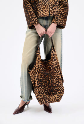 Panther Goat Skin Tasche, Feline from ODEEH 