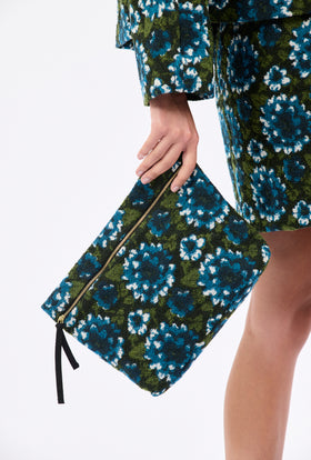 TERRY JACQUARD Tasche, Dark Peacock from ODEEH 