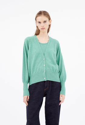 Light Cashmere Cardigan, Midnight from ODEEH 