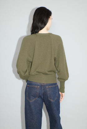 Light Cashmere Cardigan, Moss from ODEEH 