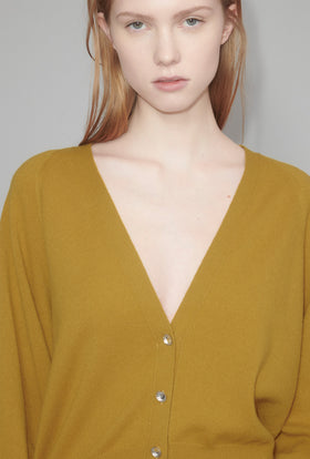 Light Cashmere Cardigan, Moss from ODEEH 