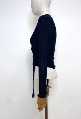 Fine Silk/ Linen Cardigan, Ink from ODEEH 