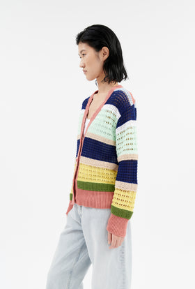 Cablé Cardigan, Multicolor from ODEEH 