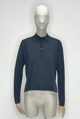 MERINO EXTRAFINE Pullover, Steel from ODEEH 