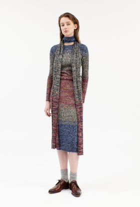 SPACE-DYED WOOL MIX Schal, Multicolor from ODEEH 