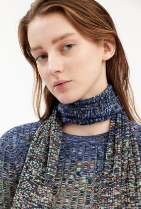 SPACE-DYED WOOL MIX Schal, Multicolor from ODEEH 
