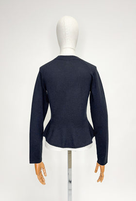 Slub Tweed Cardigan, Olive Brown from ODEEH 