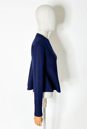 Slub Tweed Cardigan, Olive Brown from ODEEH 