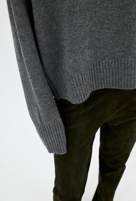 CASHWOOL Pullover, Flannel Grey from ODEEH 