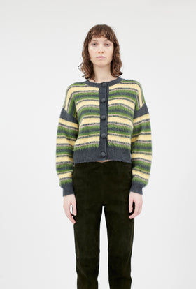 Brushed Wool Mix Cardigan, Multicolor from ODEEH 