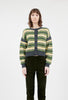 Slub Tweed Cardigan, Olive Brown from ODEEH 