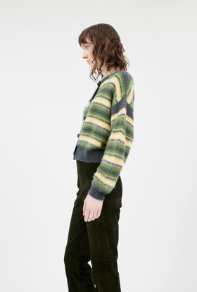 Brushed Wool Mix Cardigan, Multicolor from ODEEH 