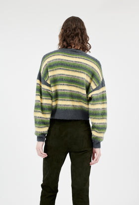 Brushed Wool Mix Cardigan, Multicolor from ODEEH 