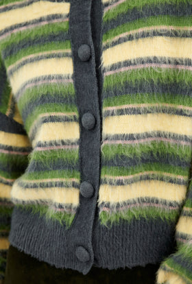 Brushed Wool Mix Cardigan, Multicolor from ODEEH 