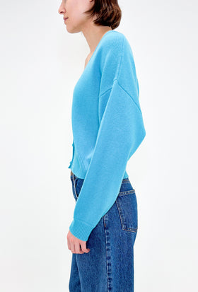Light Cashmere Cardigan, Turquoise from ODEEH 