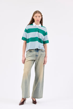 Preppy Polo Shirt, Emerald from ODEEH 