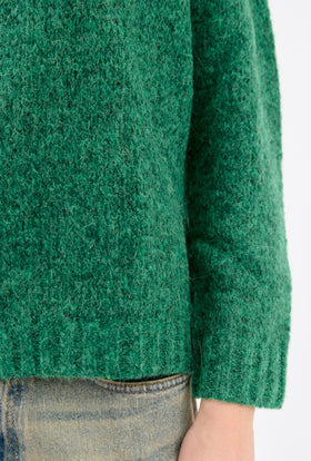 ALPACA WOOL MIX Pullover, Billard Green from ODEEH 