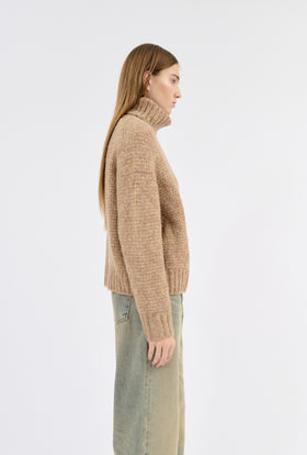 ALPACA WOOL MIX Pullover, Light Camel from ODEEH 