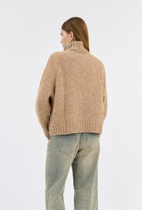 ALPACA WOOL MIX Pullover, Light Camel from ODEEH 
