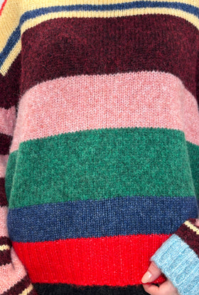 ALPACA WOOL MIX Pullover, Multicolor from ODEEH 