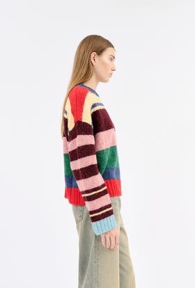 ALPACA WOOL MIX Pullover, Multicolor from ODEEH 