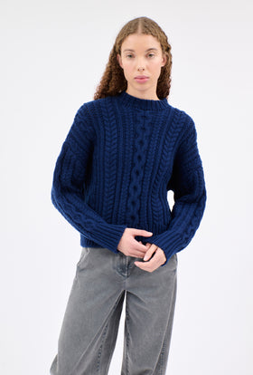 WOOL CASHMERE Pullover, Indigo from ODEEH 