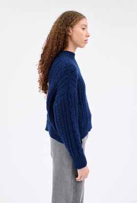 WOOL CASHMERE Pullover, Indigo from ODEEH 