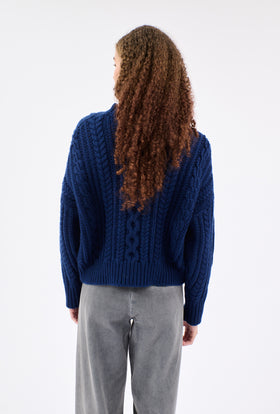 WOOL CASHMERE Pullover, Indigo from ODEEH 