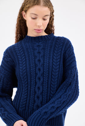 WOOL CASHMERE Pullover, Indigo from ODEEH 