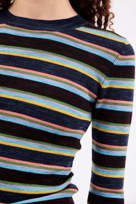 STRIPES Pullover, Bordeaux from ODEEH 
