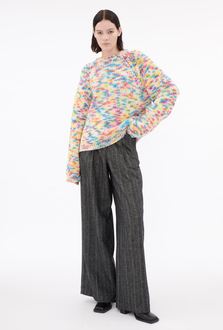 Odeeh Multicolor Printed Wool Pullover, Candy