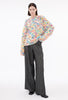 Multicolor Printed Wool Pullover, Candy from ODEEH 