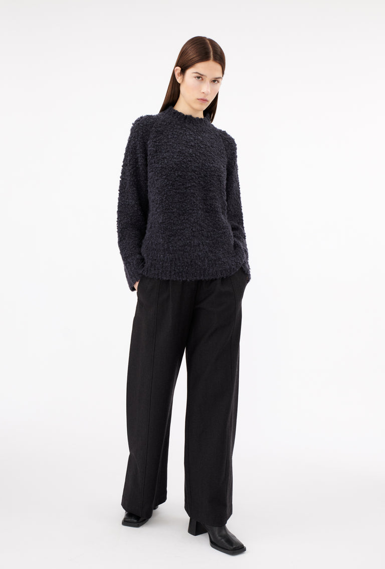 Odeeh Alpaca Boucle Pullover, Basalt