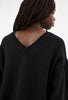 Cash-Wool Mix Pullover, Jet Black from ODEEH 