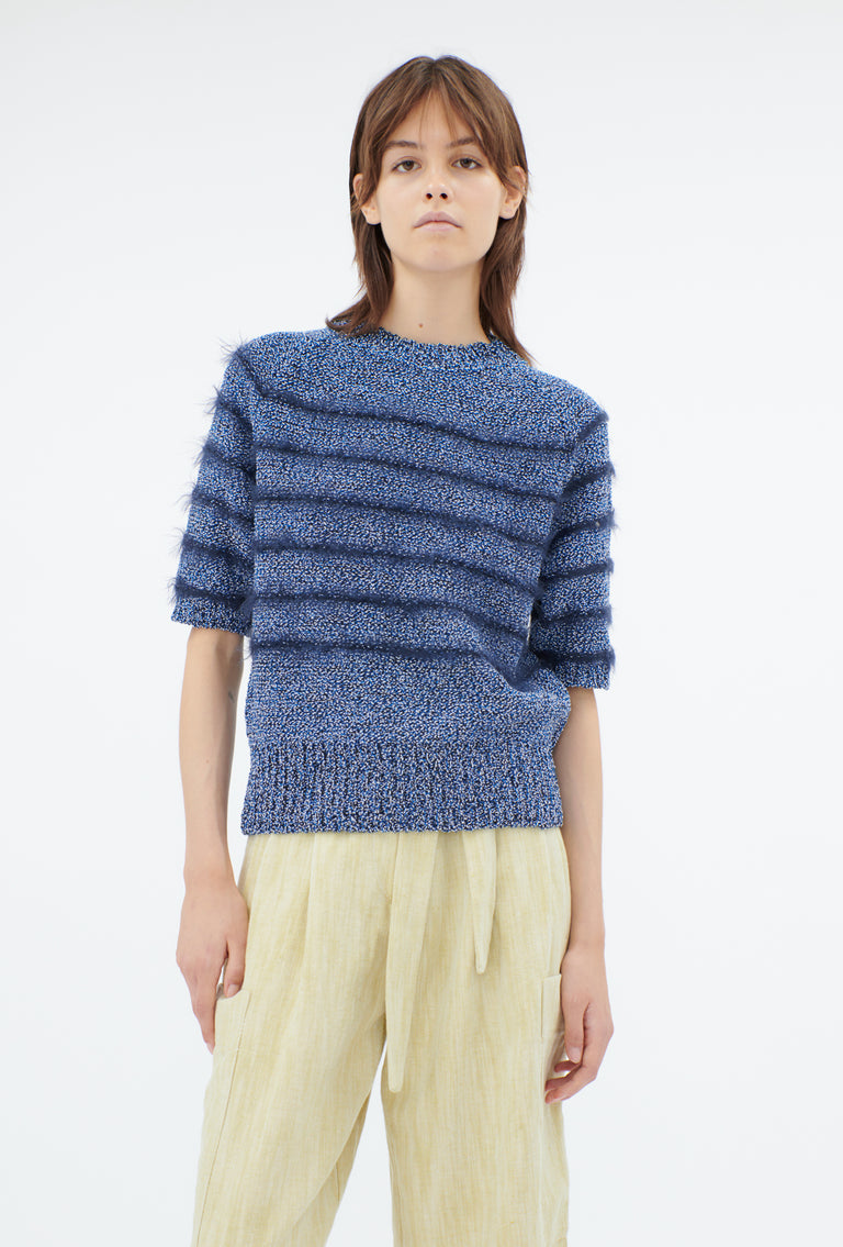 Odeeh Hairy Moulinè Pullover, Fayence