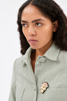 Double Face Coat, Marble Red from ODEEH 
