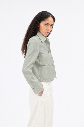 Double Face Coat, Marble Red from ODEEH 