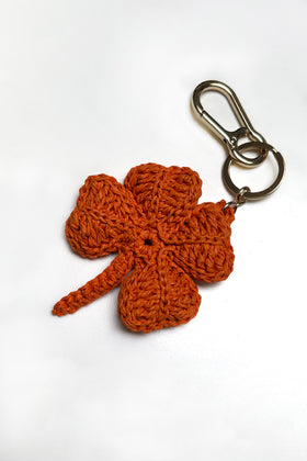 Key Hanger Kleeblatt, Orange from ODEEH 