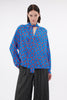 Memphis Achats Crepe de Chine Bluse, Turquoise Blue from ODEEH 